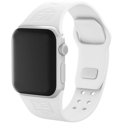 Los Angeles Kings Debossed Silicone Apple Watch Band - White
