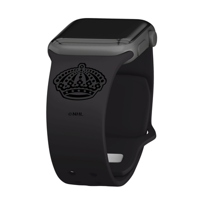 Los Angeles Kings Debossed Silicone Apple Watch Band - White
