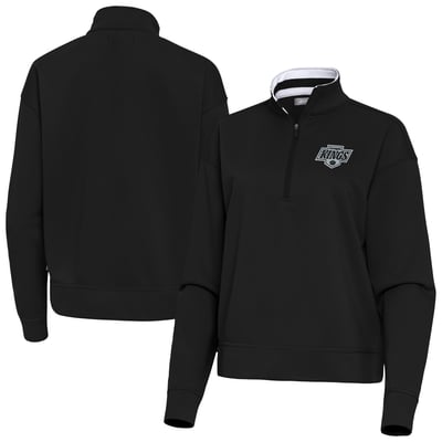 Los Angeles Kings Antigua Women's Goddess Half-Zip Pullover - Black