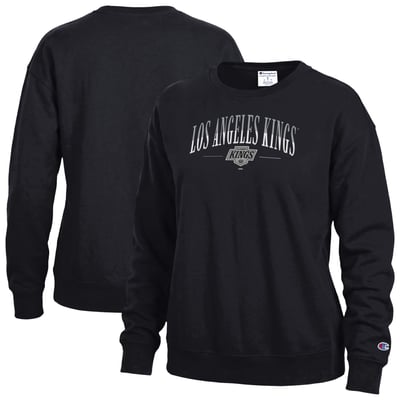 Los Angeles Kings Champion Women's  Split Color Text Sweatshirt - Black