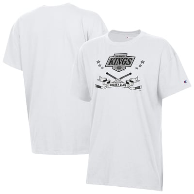 Los Angeles Kings Champion Women's  Crossing Sticks Oversized T-Shirt - White