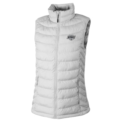 Los Angeles Kings Columbia Women's Powder Lite II Full-Zip Vest - Gray
