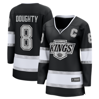 Drew Doughty Los Angeles Kings Fanatics Women's Home Captain Patch Breakaway Jersey - Black