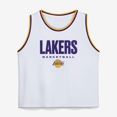 Los Angeles Lakers Fanatics  Accurate Pass Mesh Tank Top - White