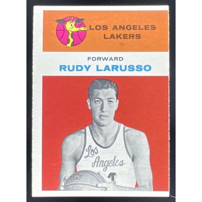 1961-62 Fleer #26 Rudy Larusso RC