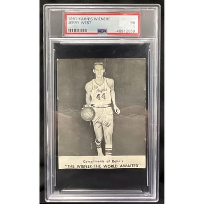 1961 Kahn's Wieners Jerry West PSA 1