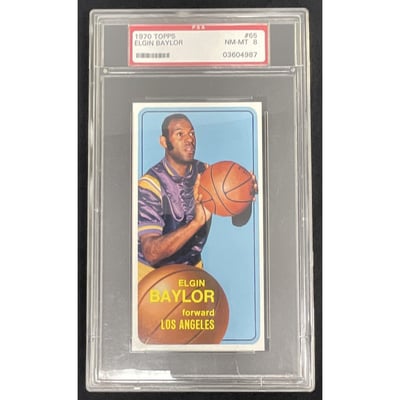 1970-71 Topps #65 Elgin Baylor PSA 8