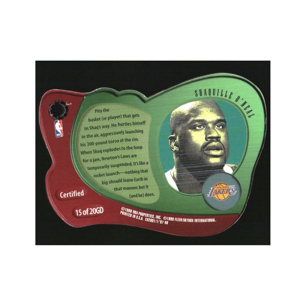 1997-98 E-X2001 Gravity Denied #15 Shaquille O
