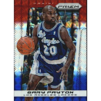 2013-14 Panini Prizm Prizms Red White and Blue Mosaic #215 Gary Payton