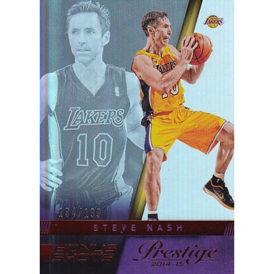 2014-15 Prestige Premium Bonus Shots Red #91 Steve Nash