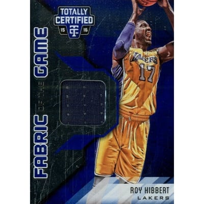 2015-16 Totally Certified Fabric of the Game Materials Blue #FGRH Roy Hibbert/49