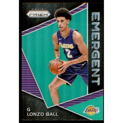 2017-18 Panini Prizm Emergent Prizms Green #2 Lonzo Ball