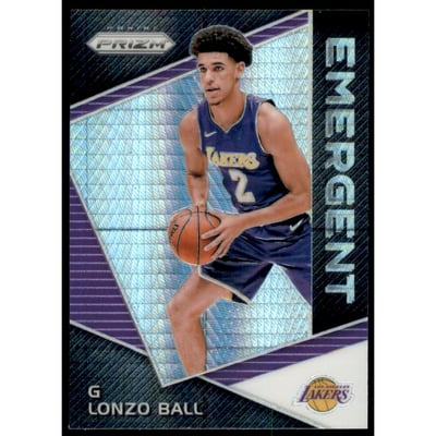 2017-18 Panini Prizm Emergent Prizms Hyper #2 Lonzo Ball