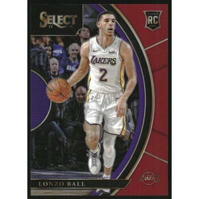 2017-18 Select Prizms Maroon #28 Lonzo Ball