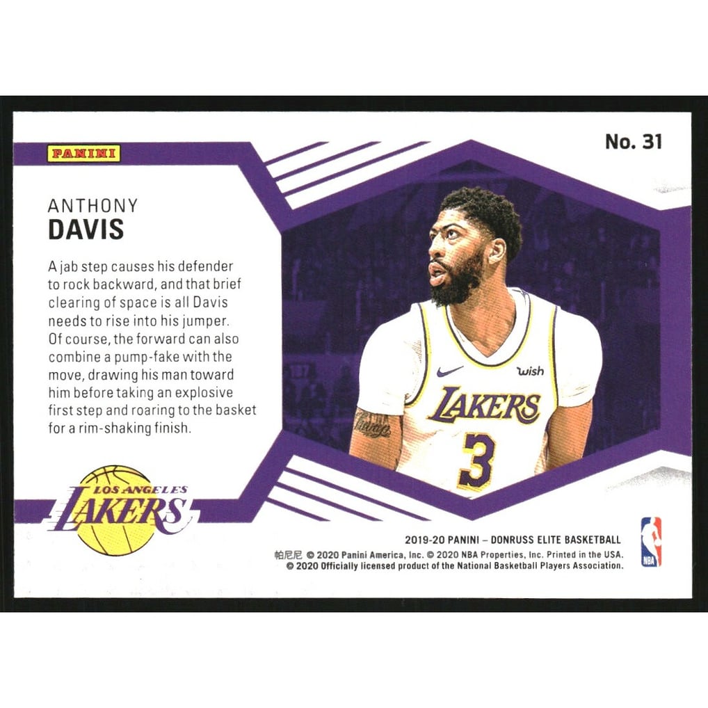 2019-20 Elite Spellbound #31 Anthony Davis