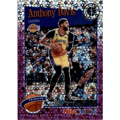 2019-20 Hoops Premium Stock Prizms Purple Disco #294 Anthony Davis