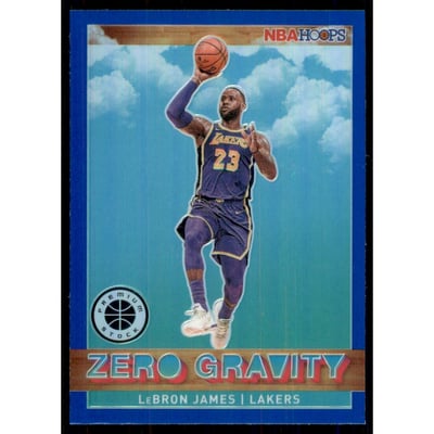 2019-20 Hoops Premium Stock Zero Gravity Blue #18 LeBron James