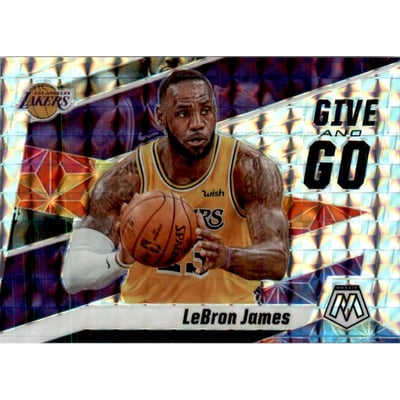 2019-20 Panini Mosaic Give and Go Mosaic #8 LeBron James