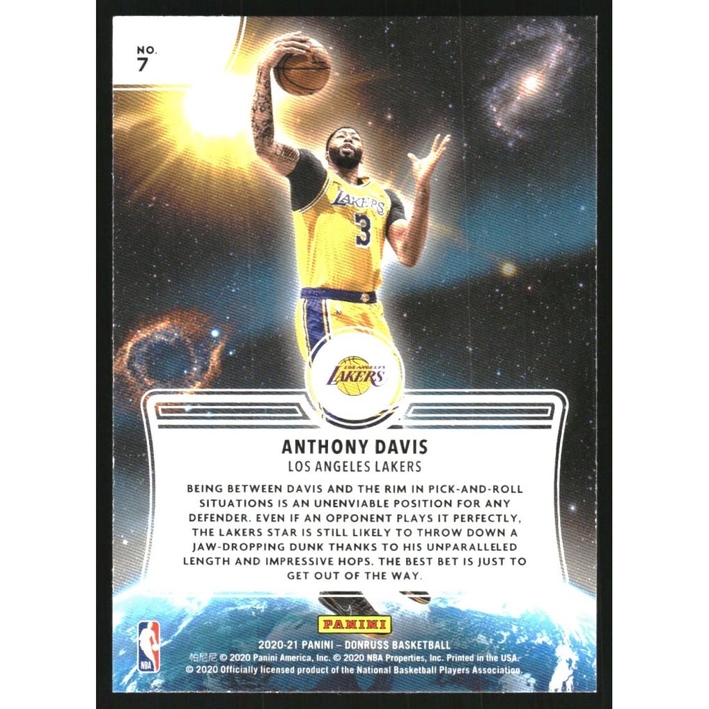 2020-21 Donruss Zero Gravity Press Proof #7 Anthony Davis