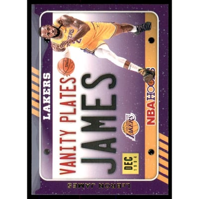2020-21 Hoops Vanity Plates Winter #3 LeBron James