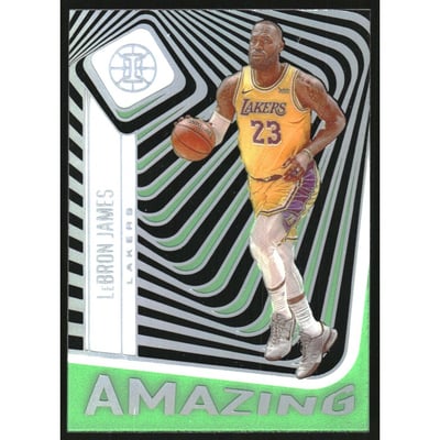 2020-21 Panini Illusions Amazing Emerald #12 LeBron James