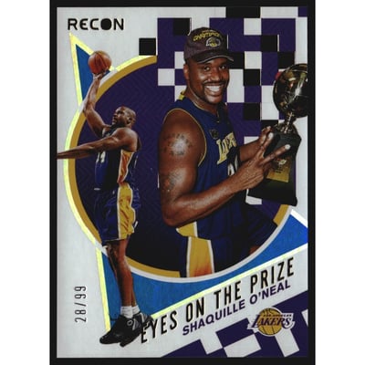2020-21 Panini Recon Eyes on the Prize Blue #9 Shaquille O'Neal