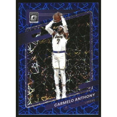 2021-22 Donruss Optic Blue Velocity #109 Carmelo Anthony