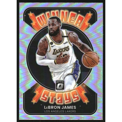 2021-22 Donruss Optic Winner Stays Holo #3 LeBron James