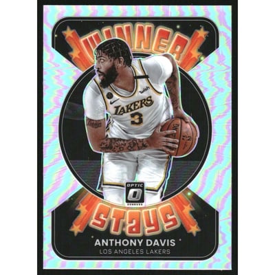 2021-22 Donruss Optic Winner Stays Holo #7 Anthony Davis