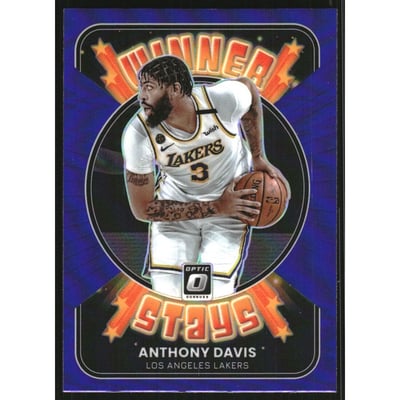 2021-22 Donruss Optic Winner Stays Purple #7 Anthony Davis