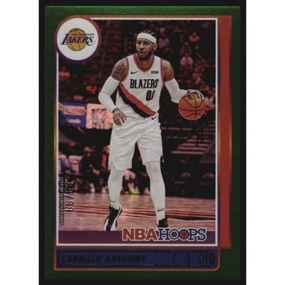2021-22 Hoops Green #101 Carmelo Anthony