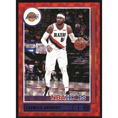 2021-22 Hoops Hyper Red #101 Carmelo Anthony