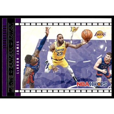 2021-22 Hoops Lights Camera Action #28 LeBron James