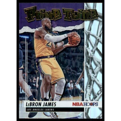 2021-22 Hoops Prime Twine Holo #8 LeBron James