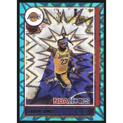 2021-22 Hoops Teal Explosion #136 LeBron James