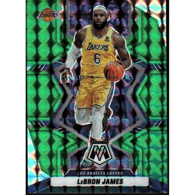 2021-22 Panini Mosaic Mosaic Green #146 LeBron James