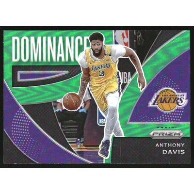 2021-22 Panini Prizm Dominance Prizms Green #20 Anthony Davis