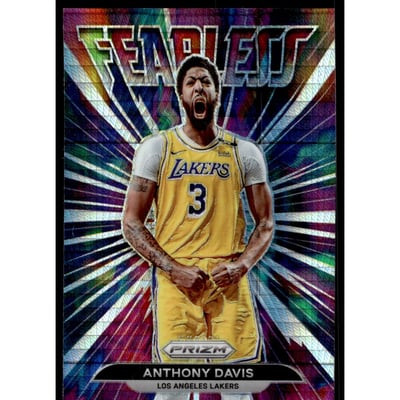 2021-22 Panini Prizm Fearless Prizms Hyper #4 Anthony Davis