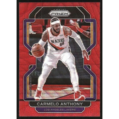 2021-22 Panini Prizm Prizms Hyper #11 Carmelo Anthony