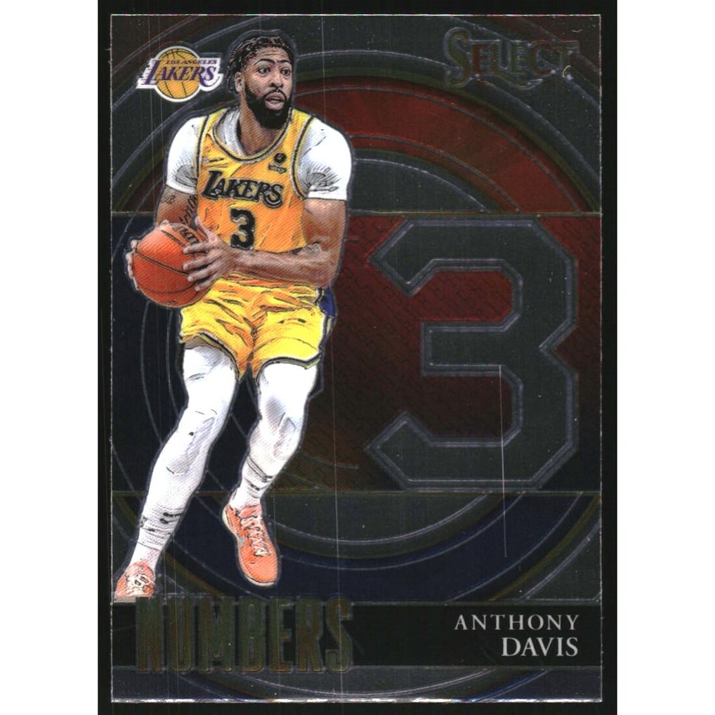 2021-22 Select Numbers Prizms Blue #30 Anthony Davis