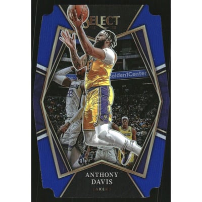 2021-22 Select Prizms Blue Die Cut #144 Anthony Davis