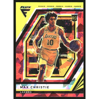 2022-23 Panini Flux Red Cracked Ice #211 Max Christie