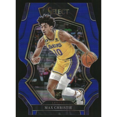 2022-23 Select Prizms Blue Die Cut #181 Max Christie