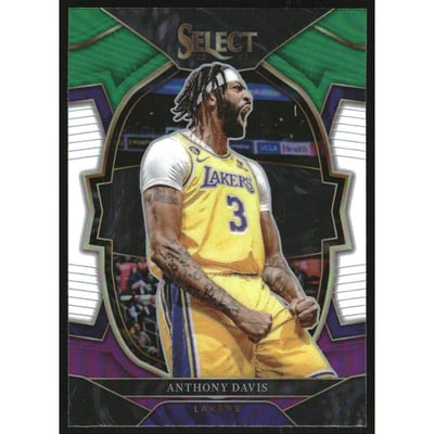 2022-23 Select Prizms Green White Purple #17 Anthony Davis