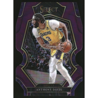 2022-23 Select Prizms Purple Die Cut #117 Anthony Davis