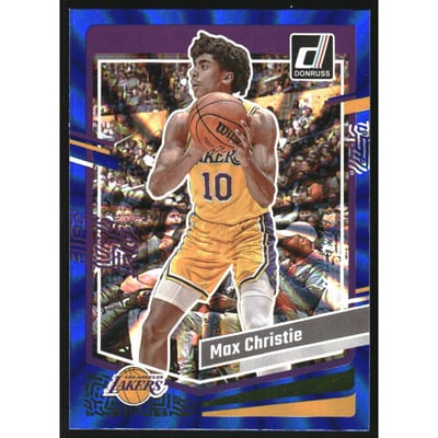 2023-24 Donruss Holo Blue Laser #117 Max Christie
