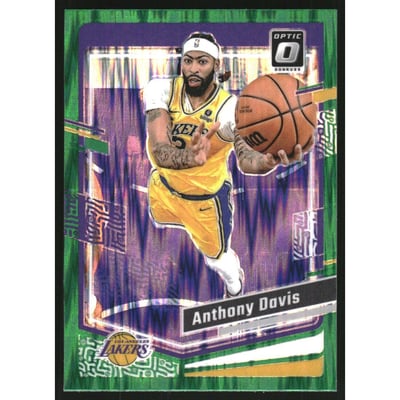 2023-24 Donruss Optic Green Shock #144 Anthony Davis