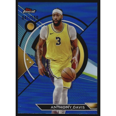 2023-24 Finest Blue Refractors #68 Anthony Davis C