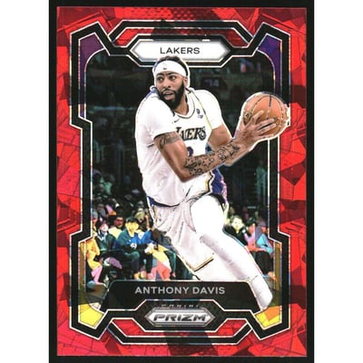 2023-24 Panini Prizm Prizms Red Ice #94 Anthony Davis