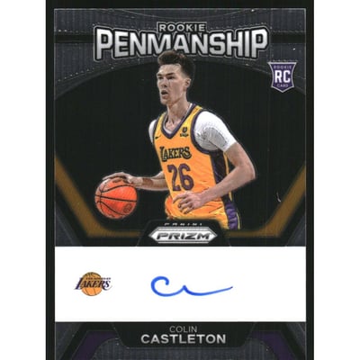2023-24 Panini Prizm Rookie Penmanship #40 Colin Castleton